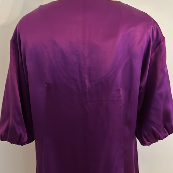 Satin dress in gorgeous regal purple color - Picture 7 of 8